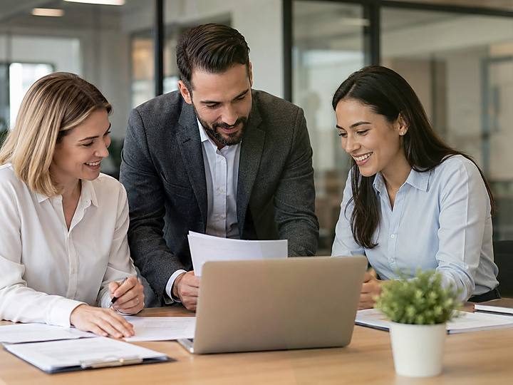 Échange calme autour de documents administratifs